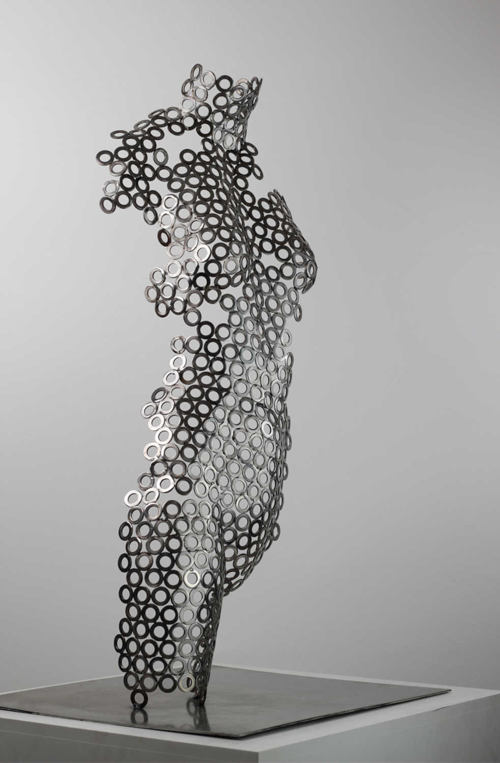 Contemporary Woman's Body Stainless Steel Sculpture By Vincent Barrau in Dubai