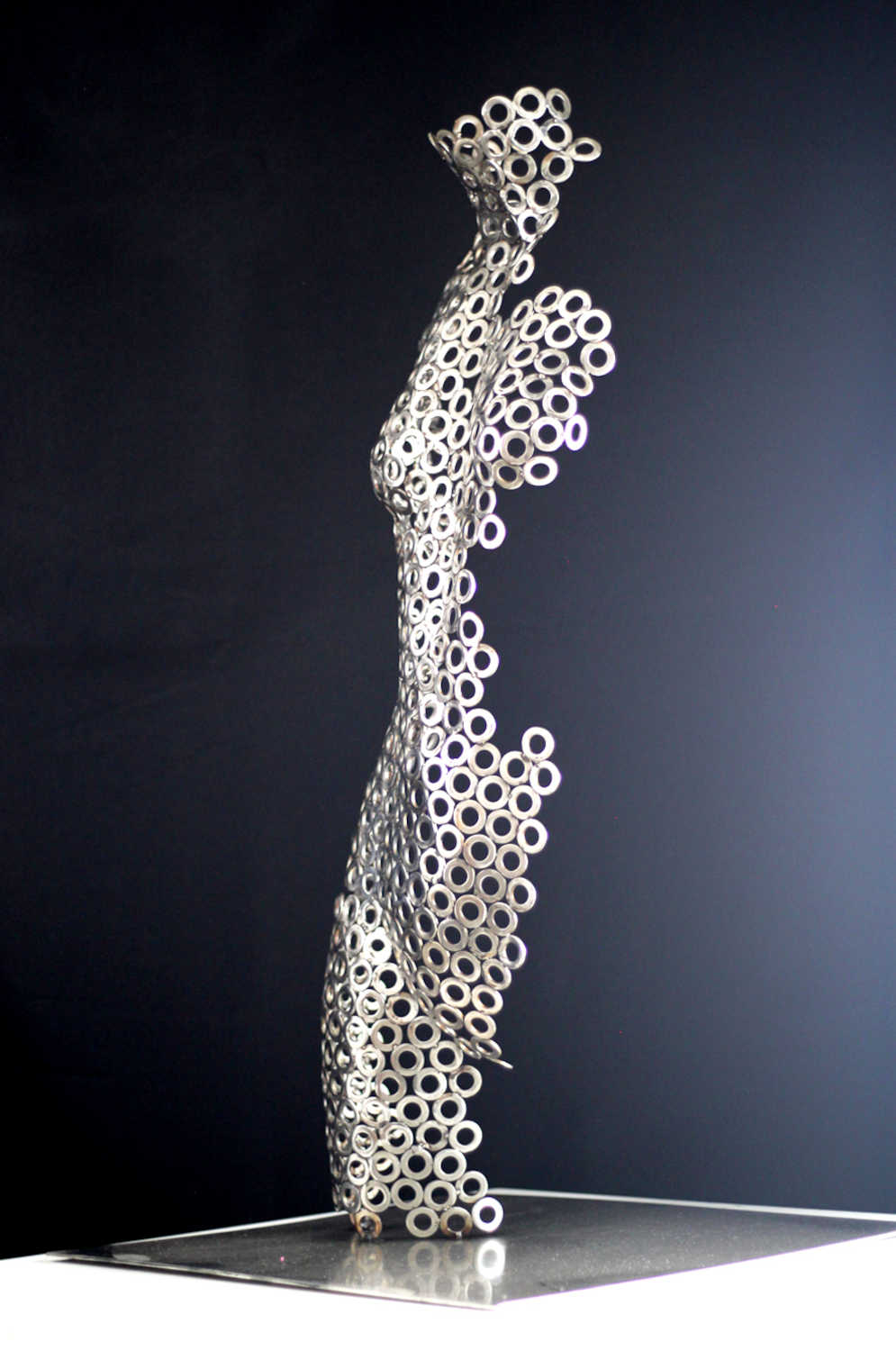 Contemporary Woman's Body Stainless Steel Sculpture By Vincent Barrau in Dubai