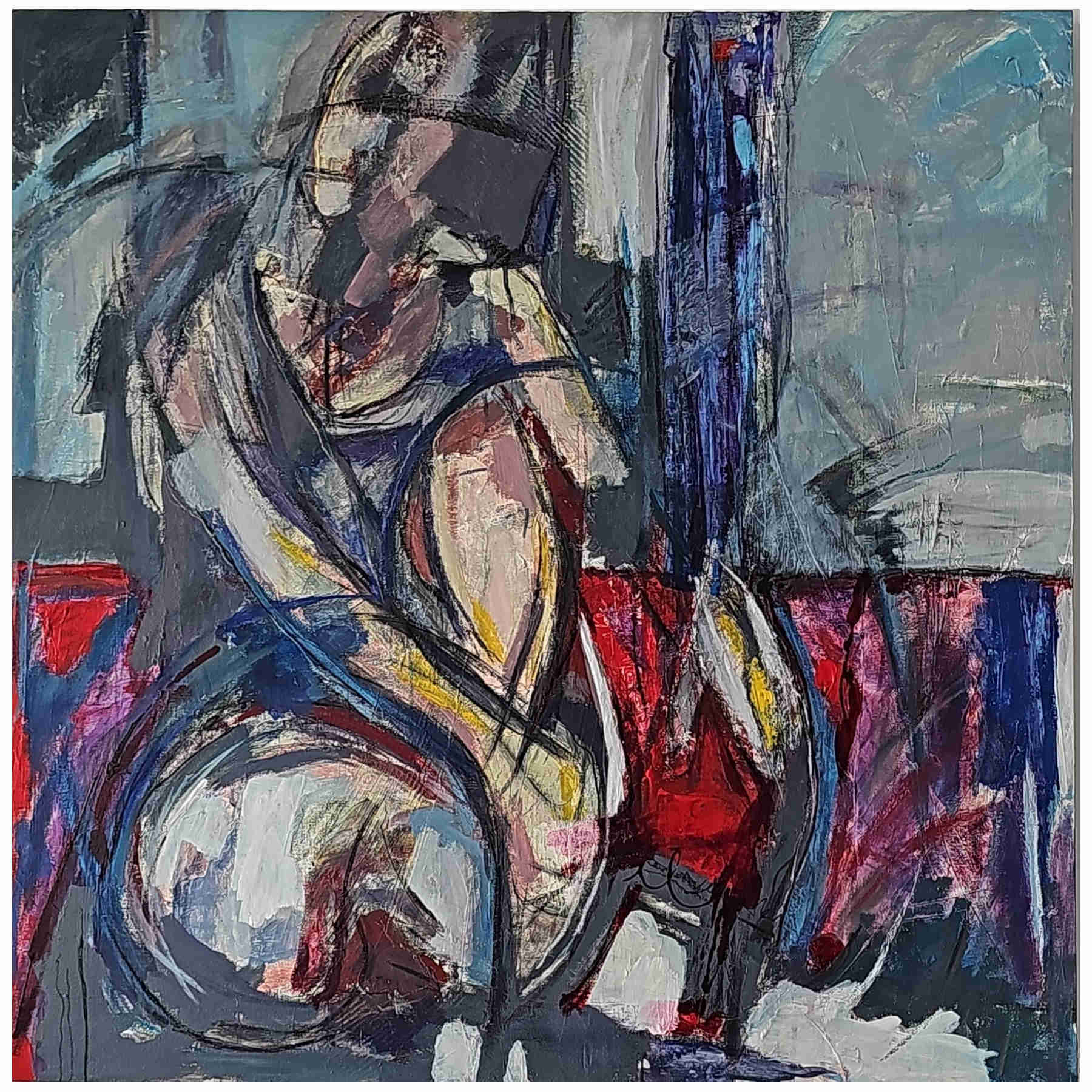 Contemporary Abstract Acrylic Painting By Elahm Ghorbanishad