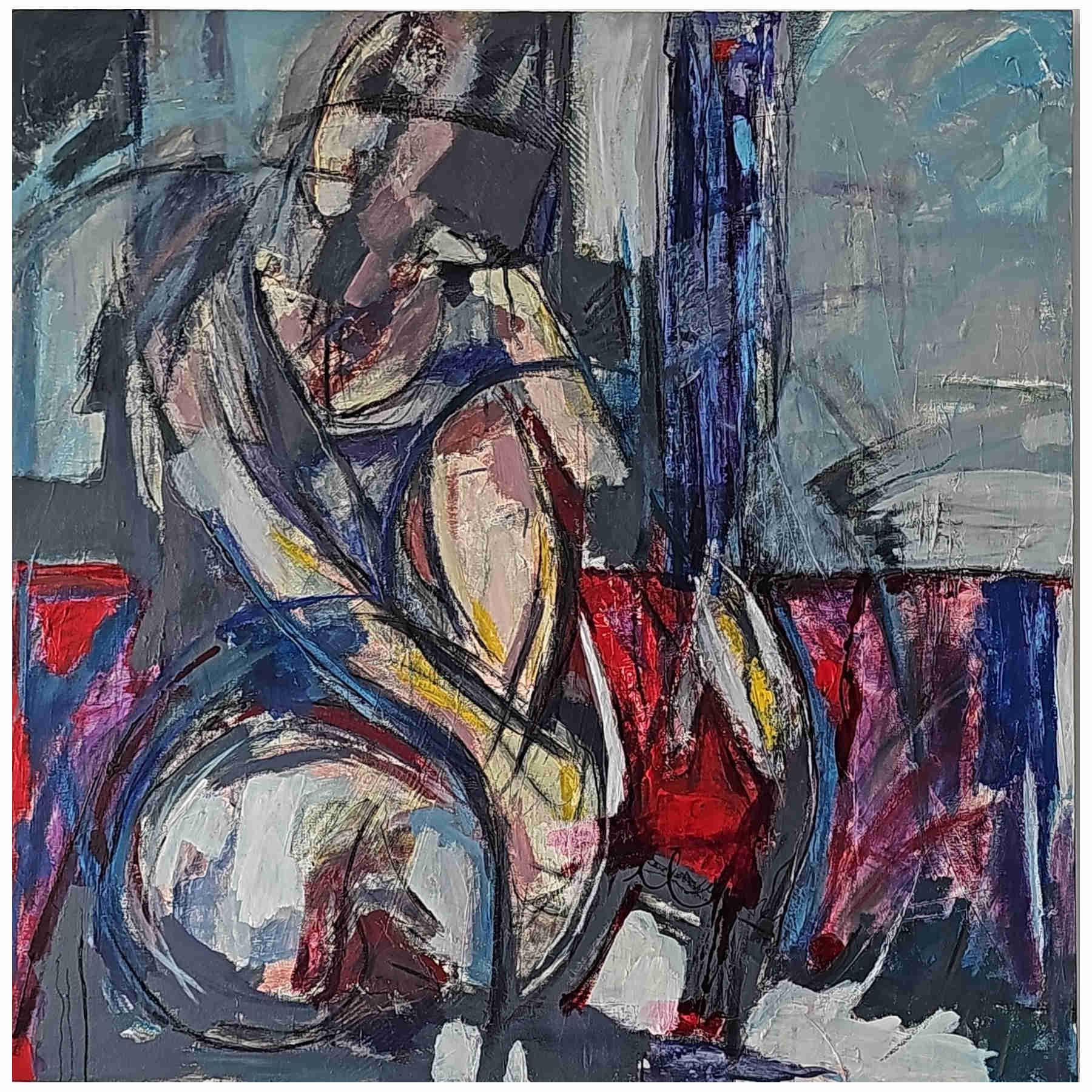 Contemporary Abstract Acrylic Painting By Elahm Ghorbanishad
