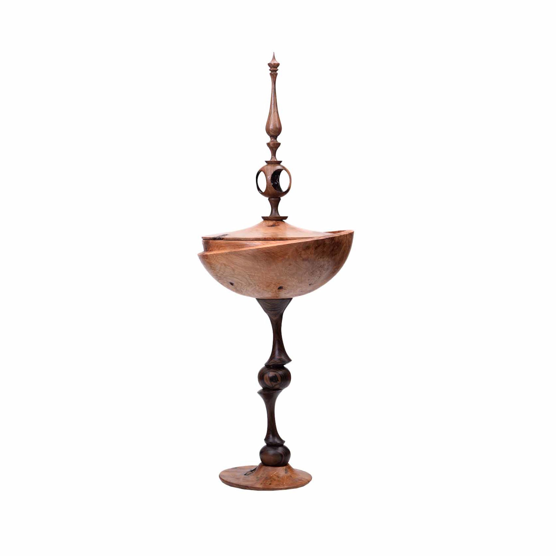 Grandeur Contemporary Wood Sculpture By Ahmad Tourani Sama