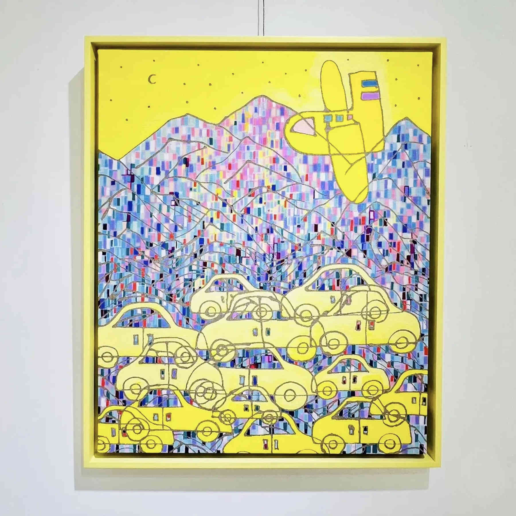 Yellow Acrylic Painting and Pop Art By Hanji Park in Dubai