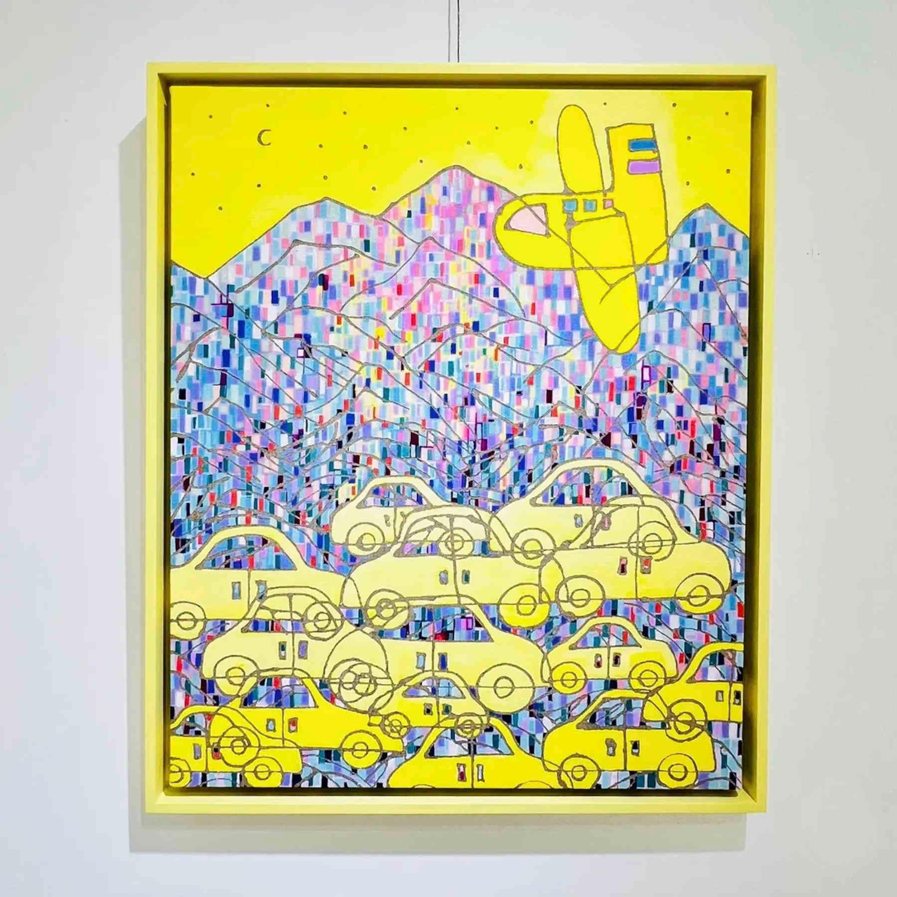 Yellow Acrylic Painting and Pop Art By Hanji Park in Dubai