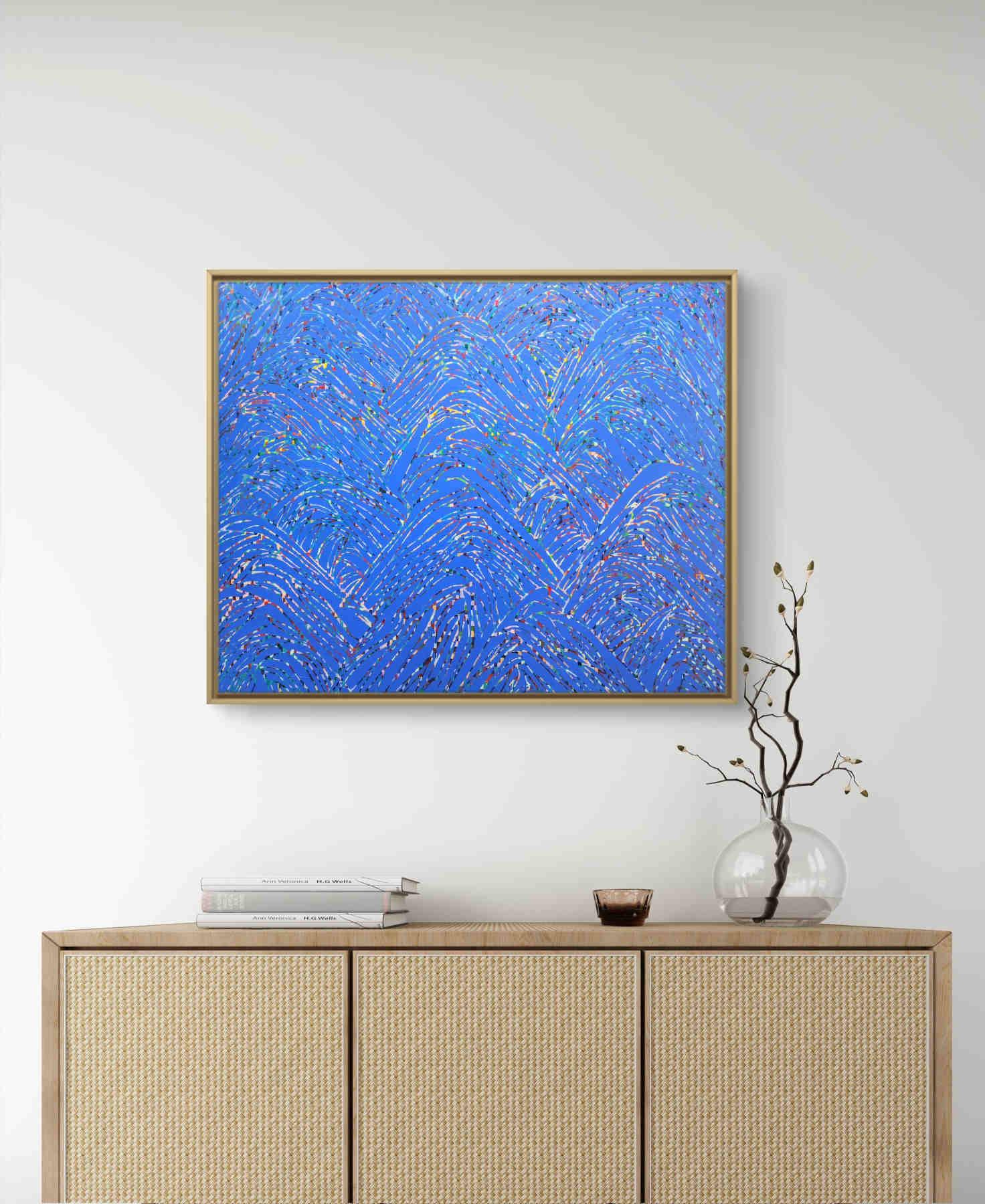 Colorful Mountains Acrylic Painting By Hanji Park in Dubai