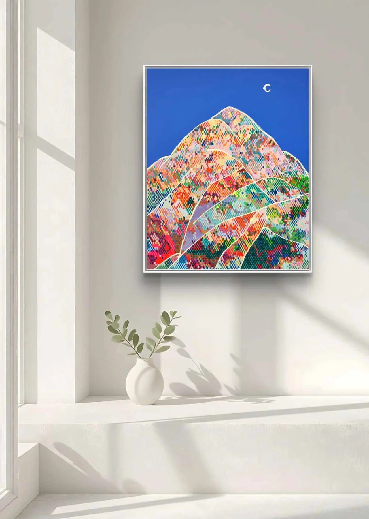 Colorful Mountains Acrylic Painting By Hanji Park in Dubai