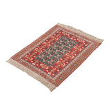 Alma Soumak Persian Carpet Silk & Wool 160x220 - Authentic Nomadic Rugs & Kilims in Dubai