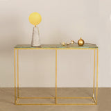 Antique Green Marble & Bronze Console Table