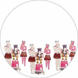 Angels & Demons Decorative Round 
Mirror - Wall Mounted Painted Mirror in Metal Frame in Dubai