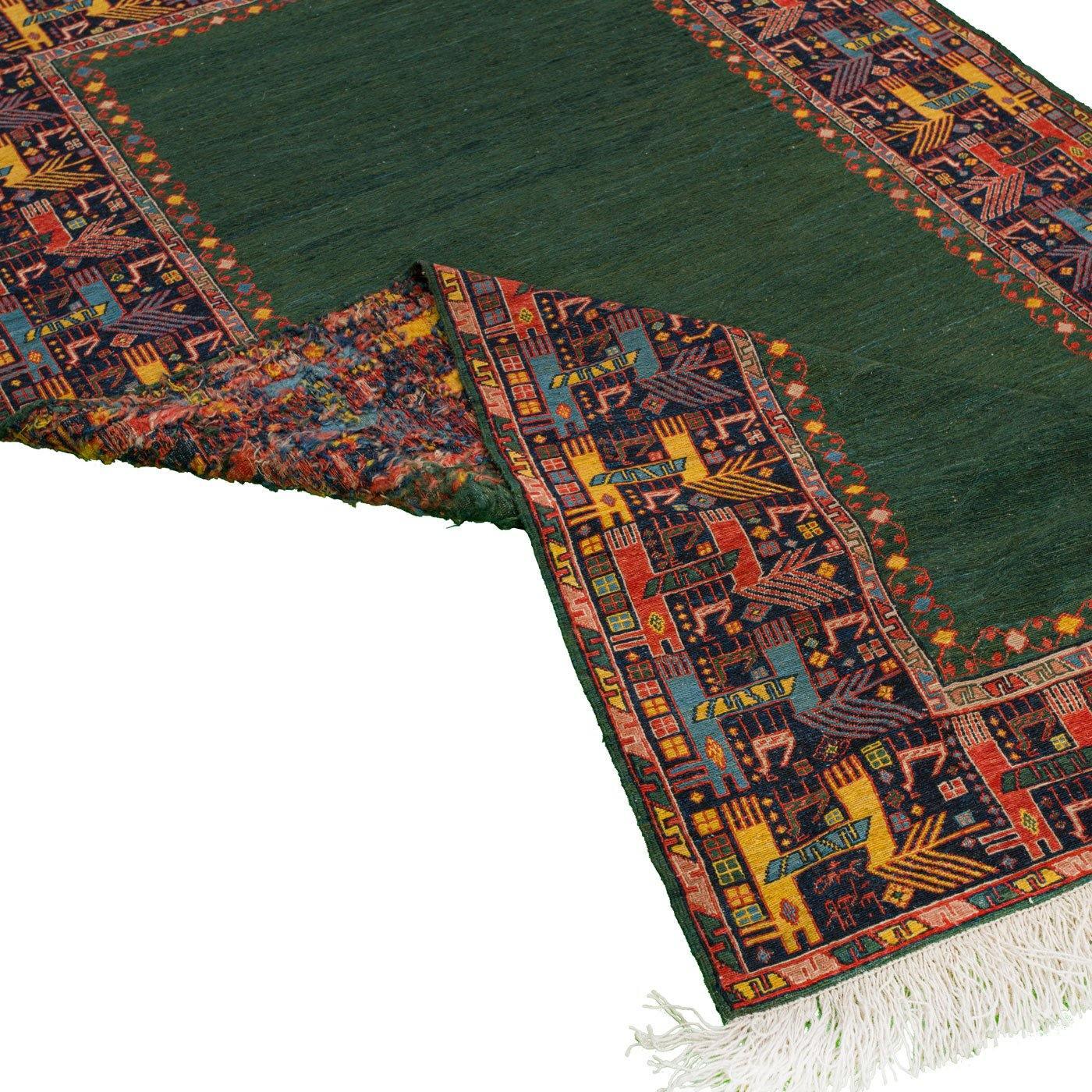 Annette Sumak Heriz Persian Carpet Wool 149x254, Authentic Nomadic Persian Rugs & Kilims, Silk & Wool in Dubai