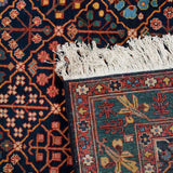 Baaghi Heriz Persian Carpet Wool 160x220 Dark Blue - Authentic Vintage Rugs & Kilims in Dubai, Silk & Wool