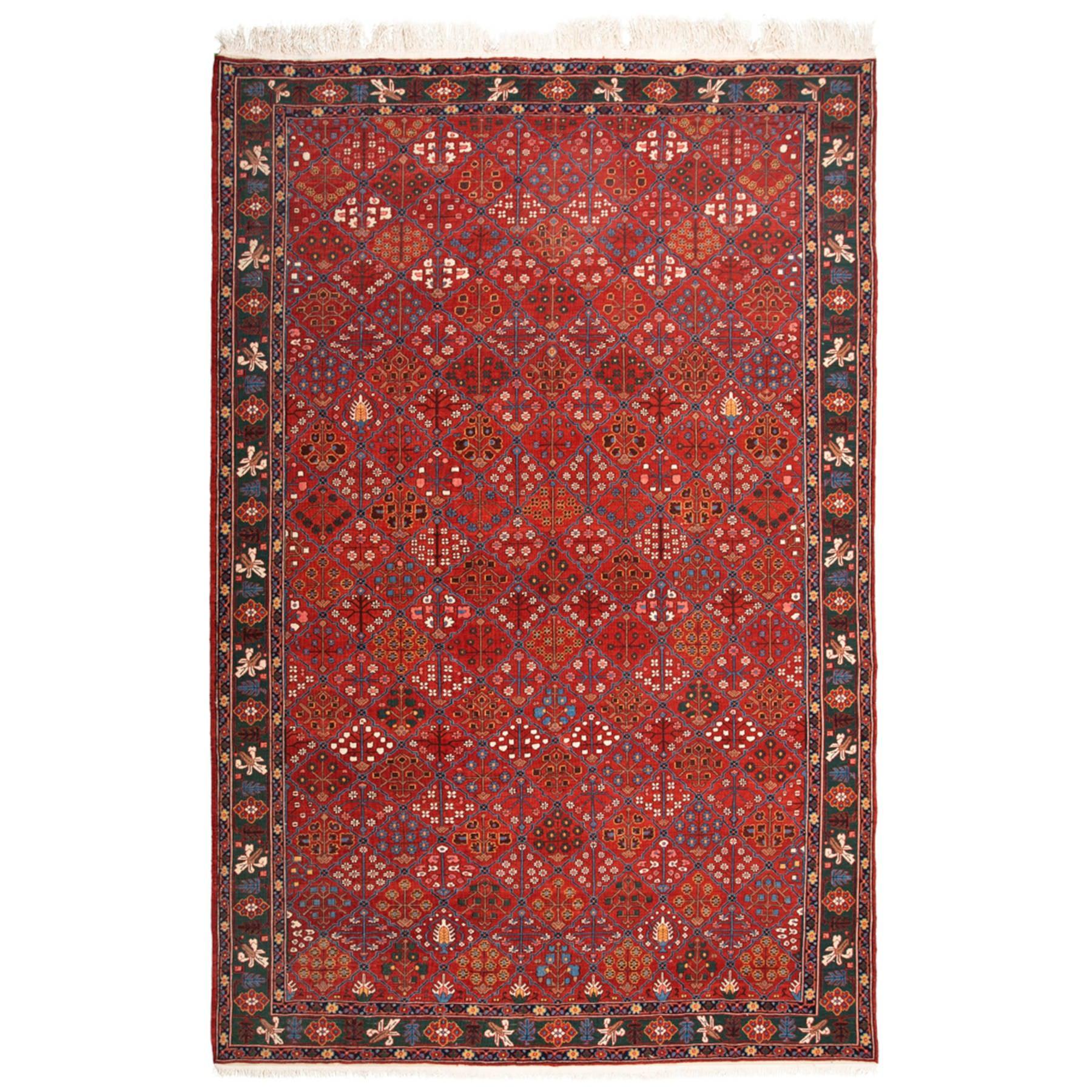 Baaghi Kilim Morvaridbaf Persian Carpet Wool 205x310, Authentic Vintage Rugs & Kilims in Dubai