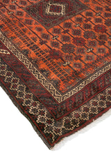Baluch Geometric Persian Carpet 115x240 - Authentic Carpets & Kilims in Dubai