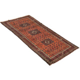 Baluch Geometric Persian Carpet 115x240 - Authentic Carpets & Kilims in Dubai