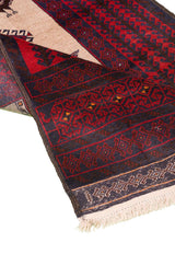 Baluch Nomadic Persian Carpet 100x190 - Authentic Handmade Rugs & Kilims Dubai