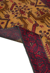 Baluch Nomadic Persian Carpet 107x186 - Authentic Handmade Rugs & Kilims Dubai