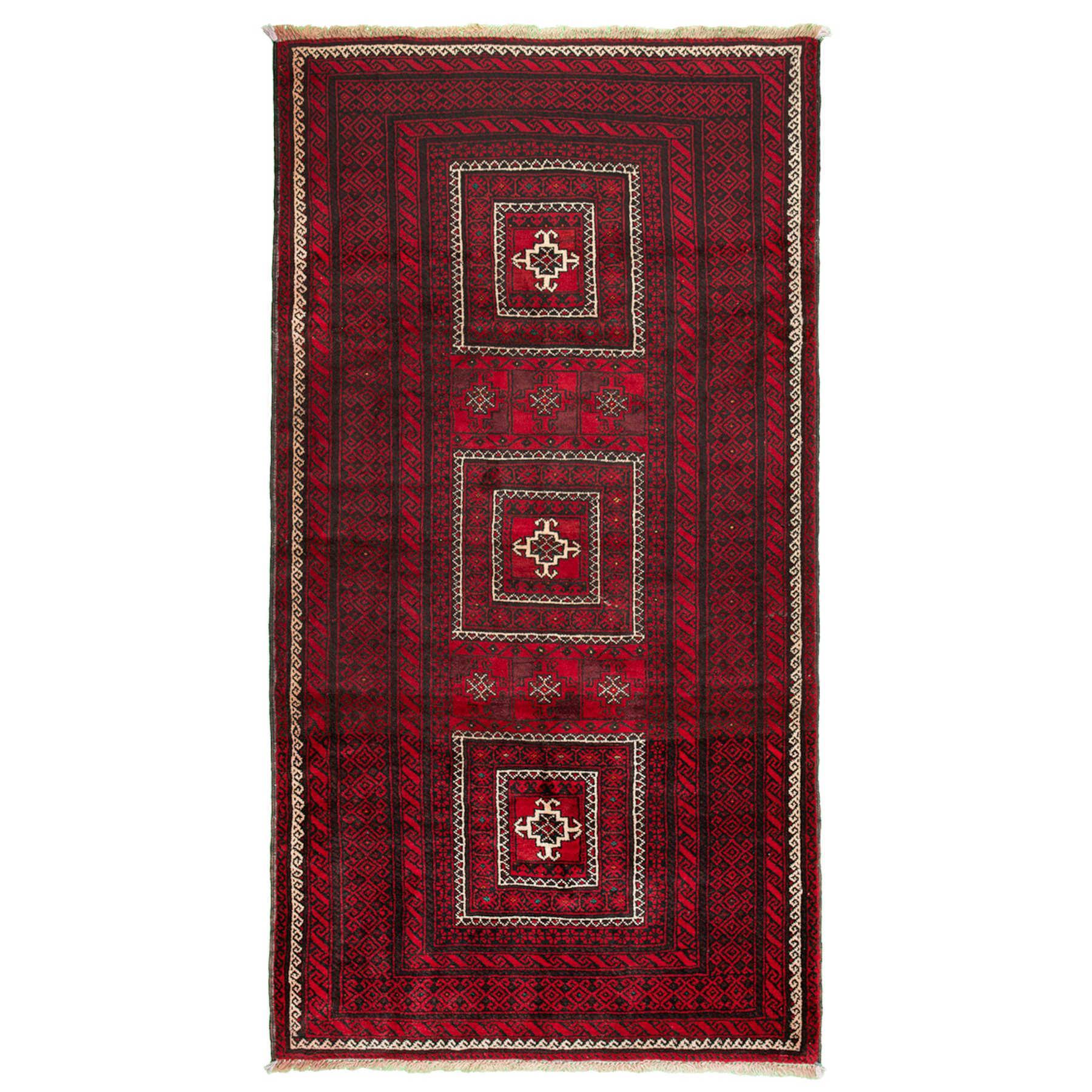 Baluch Nomadic Persian Carpet 115x220 - Authentic Handmade Rugs & Kilims Dubai