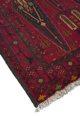 Red Baluch Nomadic Persian Carpet - Handmade Authentic Carpets & Kilims in Dubai