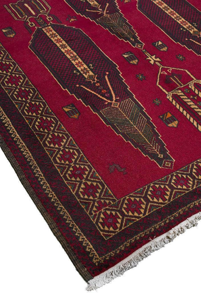 Red Baluch Nomadic Persian Carpet - Handmade Authentic Carpets & Kilims in Dubai