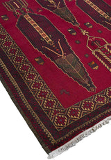 Red Baluch Nomadic Persian Carpet - Handmade Authentic Carpets & Kilims in Dubai