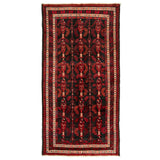 Black & Red Baluch Nomadic Persian Carpet - Handmade Authentic Carpets & Kilims in Dubai