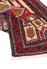 Baluch Nomadic Persian Carpet 97x175 - Authentic Handmade Rugs & Kilims Dubai