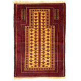 Baluch Nomadic Praying Persian Carpet 95x128 - Authentic Rugs & Kilims in Dubai
