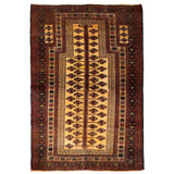 Baluch Nomadic Praying Persian Carpet 95x138 - Authentic Rugs & Kilims Dubai