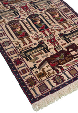 Baluch Persian Carpet Hushang Shah 91x145 - Nomad Rugs & Kilims in Dubai