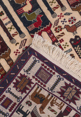 Baluch Persian Carpet Hushang Shah 91x145 - Nomad Rugs & Kilims in Dubai