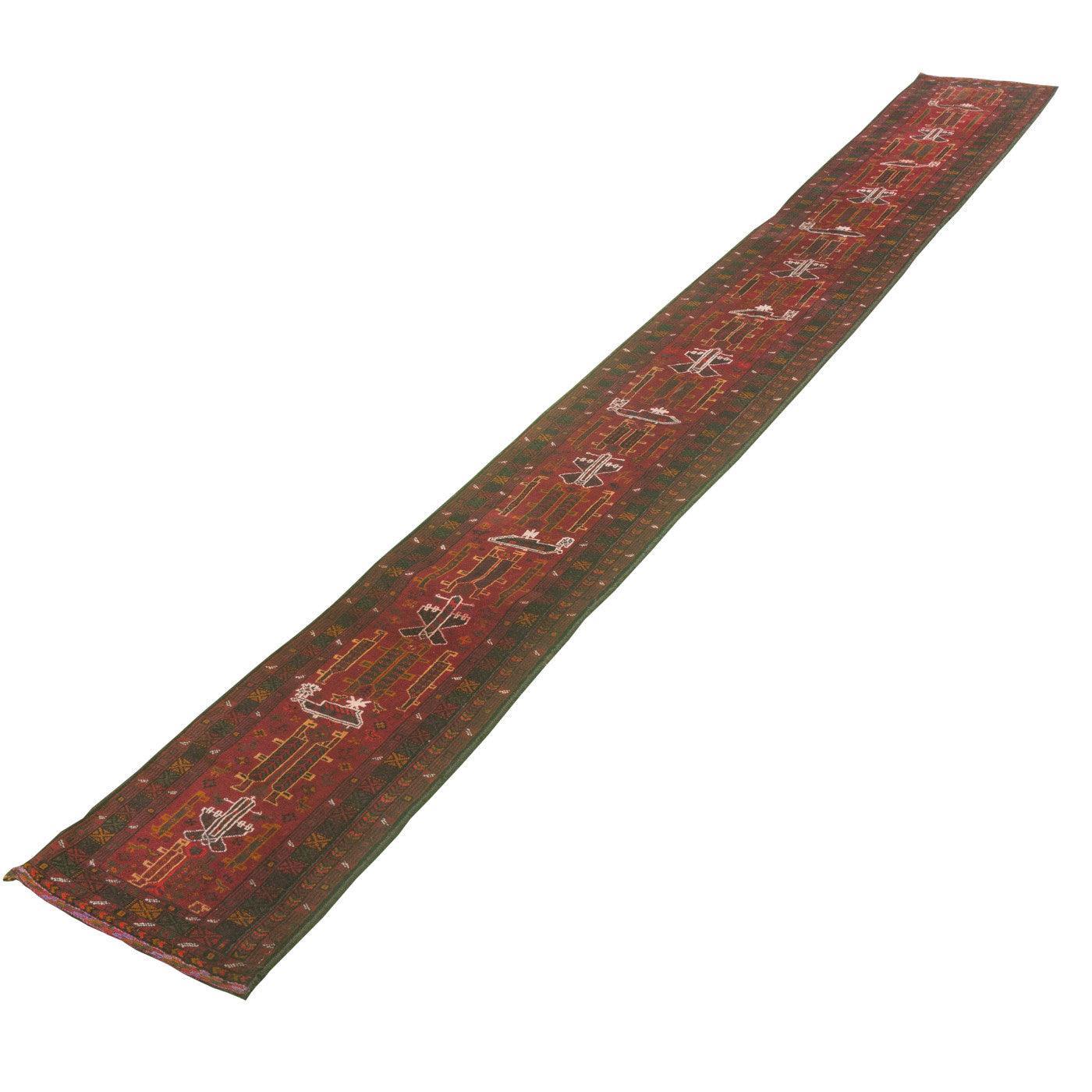 Baluch Persian Carpet War & Peace 50x443 - Authentic Nomadic Rugs & Kilims in Dubai