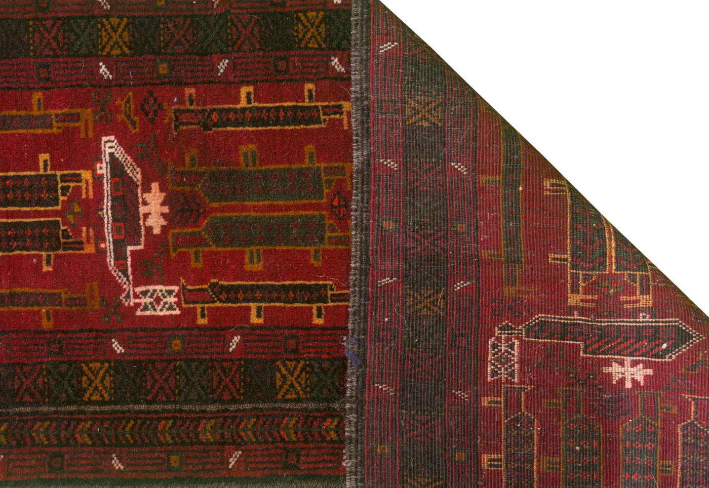 Baluch Persian Carpet War & Peace 50x443 - Authentic Nomadic Rugs & Kilims in Dubai