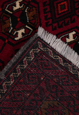 Red Baluch Turkman Persian Carpet - Handmade Authentic Carpets & Kilims in Dubai