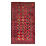 Red Baluch Turkman Persian Carpet - Handmade Authentic Nomadic Carpets & Kilims in Dubai