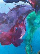 Beyond The Seas Mixed Media On Canvas Painting - Modern Decorative Wall Art By Farnaz Faridfar in Dubai