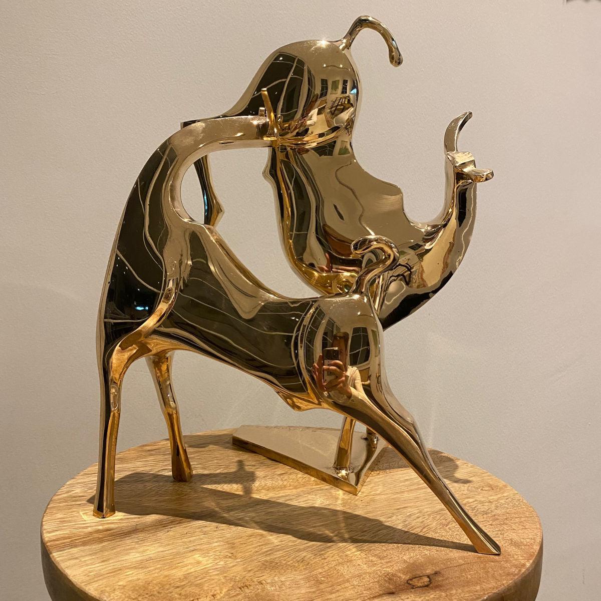 Bronze Sculpture - Bull Series Contemporary Sculptures by Sadegh Adham in Dubai