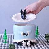 Bunny Handmade Ceramic Jar - Circus Pottery, Handmade Tabletop Accessories Dubai