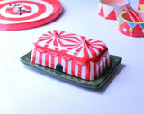 Carnival Tent Ceramic Butter Dish - Circus Pottery, Handmade Tabletop Accessories Dubai
