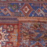 Chakad Sumak Heriz Persian Carpet Wool & Silk 93x149, Authentic Nomadic Rugs & Kilims in Dubai
