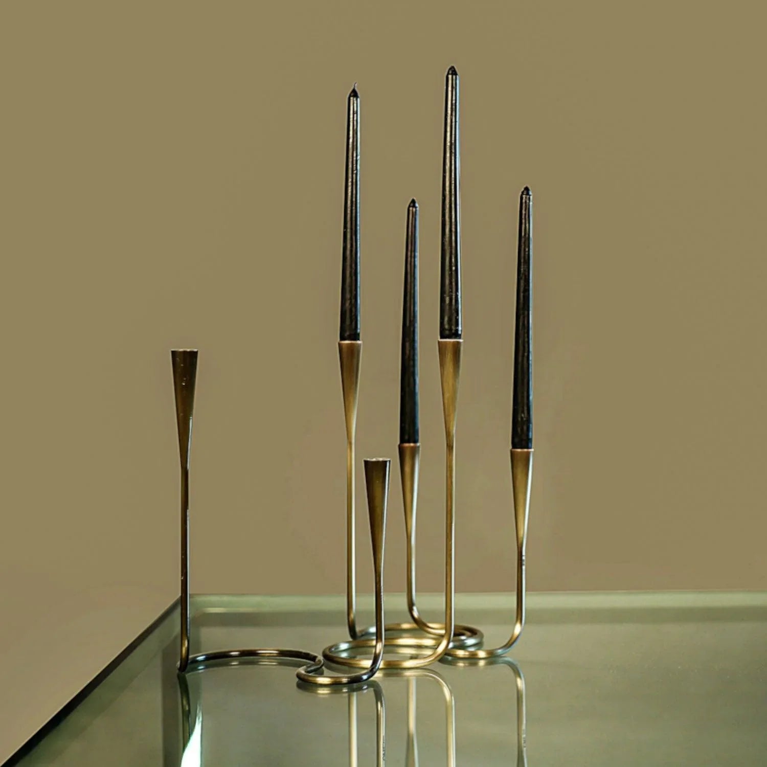 CHE Brass Candle Holder Gold Plated - Metal Home Decor & Accessories UAE