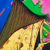 Cheeky Face Series Mixed Media On Canvas Hojat Amani