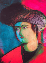 Cheeky Face Series Mixed Media On Canvas Hojat Amani