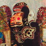 Cheeky Face Series Mixed Media On Canvas Hojat Amani