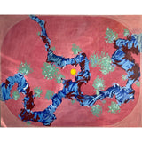 Oil on Canvas Painting - Cherry Tree Series by Elahe Tehrani in Dubai - Visual Arts for interior design