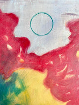 Cherry Tree Minimal Oil on Canvas Painting Dubai