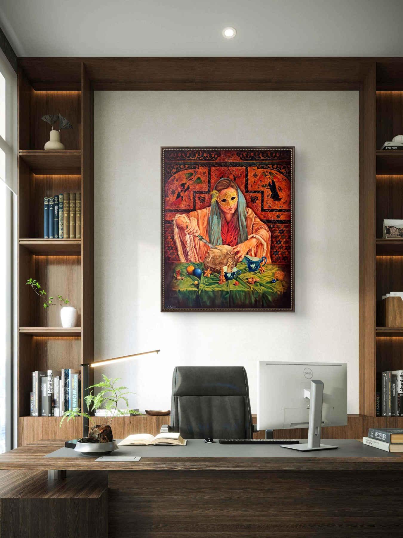 Contemporary Oil on canvas Painting By Alemeh Bagherian in Dubai