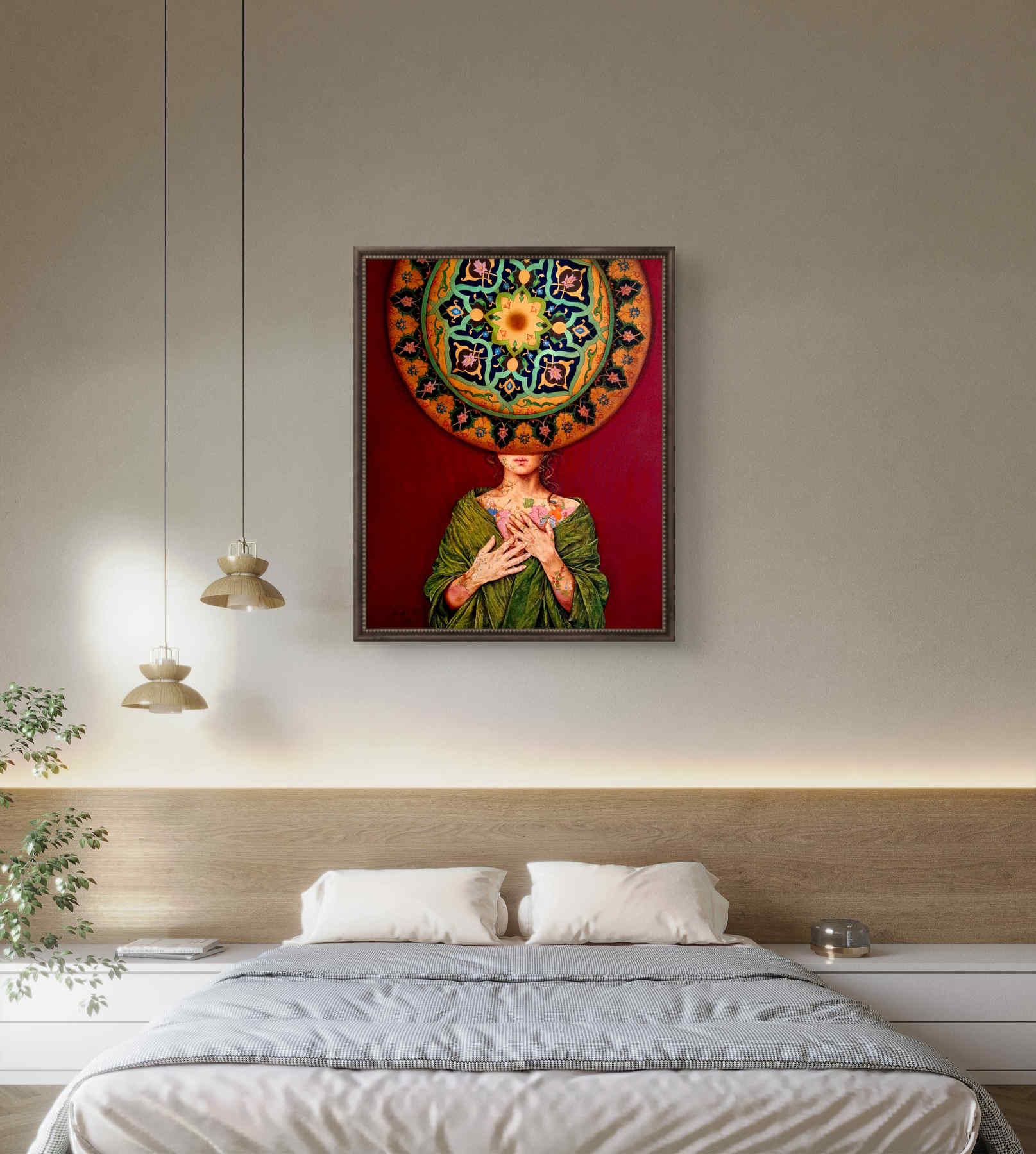 Contemporary Oil on canvas Painting By Alemeh Bagherian in Dubai