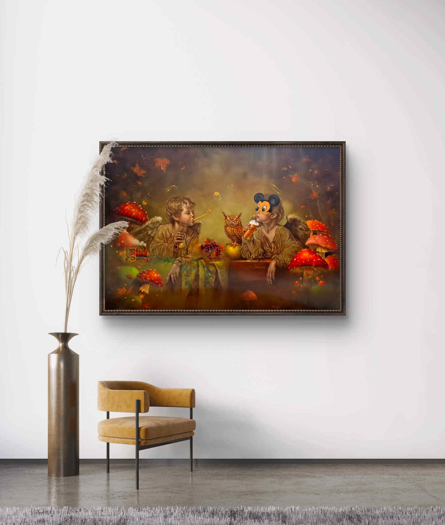 Contemporary Oil on canvas Painting By Alemeh Bagherian in Dubai