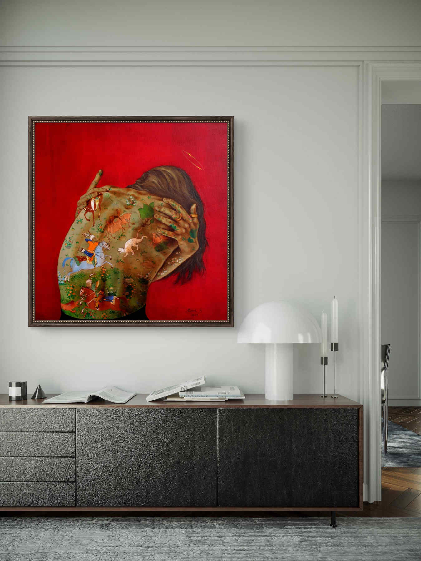 Contemporary Oil on canvas Painting By Alemeh Bagherian in Dubai