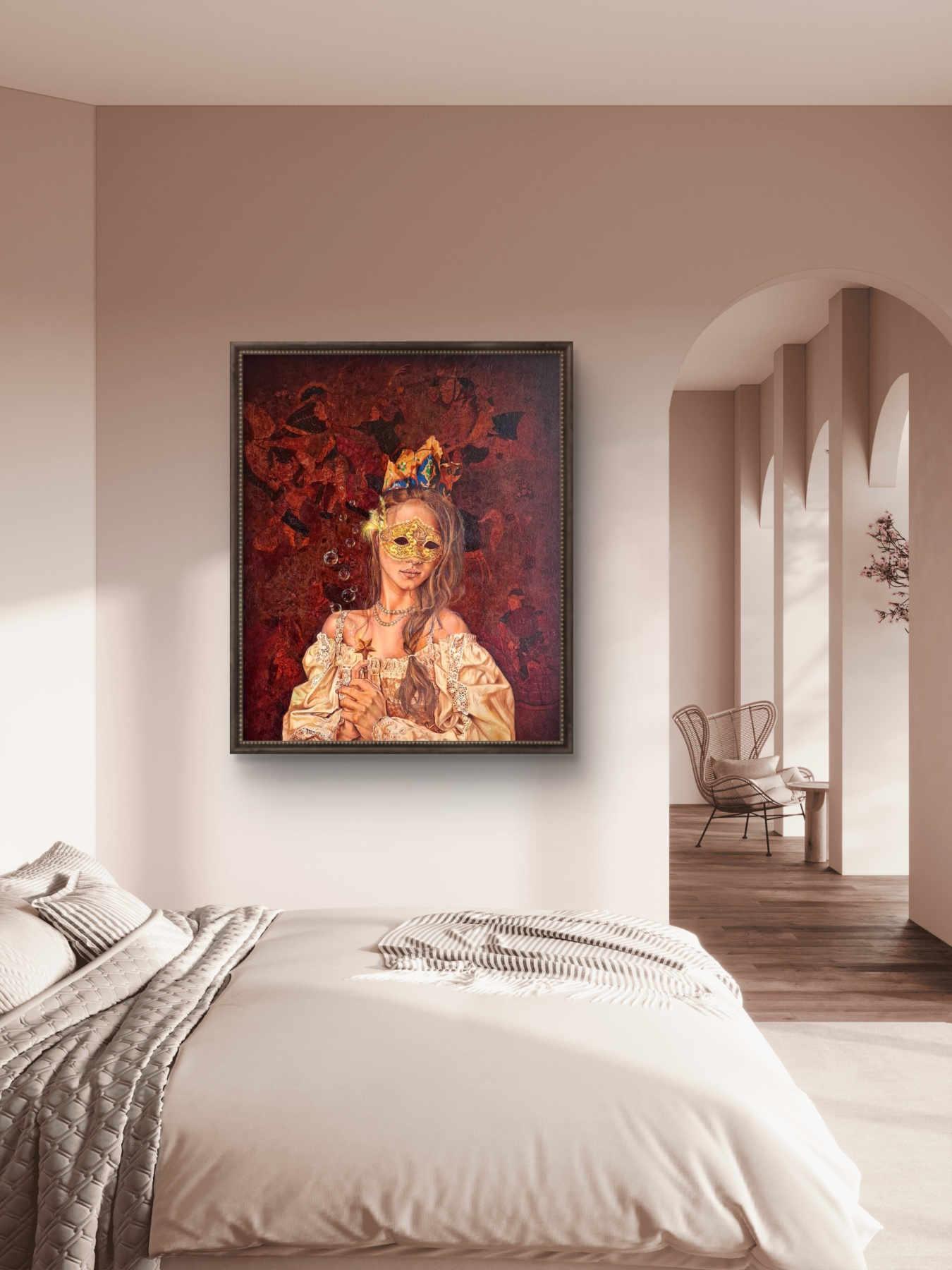 Contemporary Oil on canvas Painting By Alemeh Bagherian in Dubai