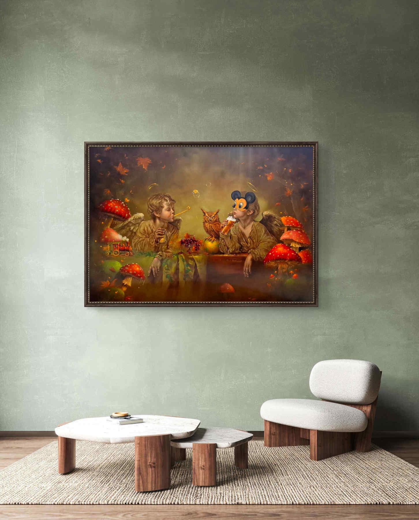 Contemporary Oil on canvas Painting By Alemeh Bagherian in Dubai